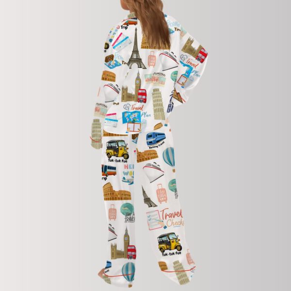 Around the World Travel Pajama Set