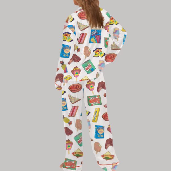 Aussie Fave Food Satin Pajama Set