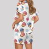 Baseball Ice Cream Drip Satin Pajama Set (5)