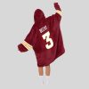 Becht 3 Lowa State Football Unisex Blanket Hoodie3