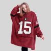 Beck 15 Georgia Football Unisex Blanket Hoodie1