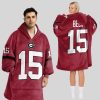 Beck 15 Georgia Football Unisex Blanket Hoodie2