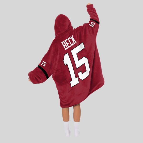 Beck 15 Georgia Football Unisex Blanket Hoodie3