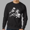 Bigfoot And Alien Heart Hands Shirt