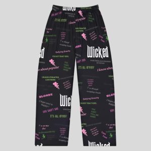 Black Wicked Lounge Wear Pajama Pants