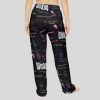 Black Wicked Lounge Wear Pajama Pants