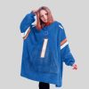 Boise State 1 Football Unisex Blanket Hoodie2