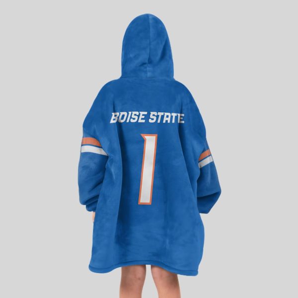 Boise State 1 Football Unisex Blanket Hoodie3