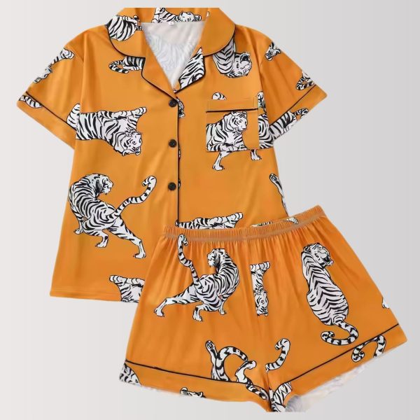 Bold Tiger Stripes Pajama Set