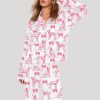 Bow And Dog Valentine's Day Gift Pajama Set