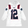 Brady 12 New England Football Unisex Blanket Hoodie1