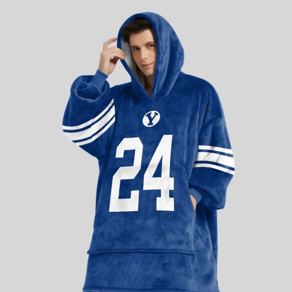 Brigham Young 24 Cougars Football Unisex Blanket