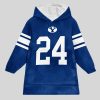 Brigham Young 24 Cougars Football Unisex Blanket Hoodie