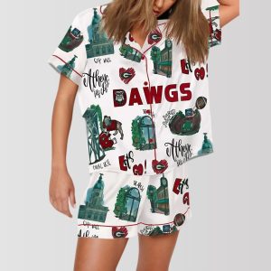 Bulldogs Athens Landmarks Pajama Set