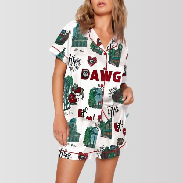 Bulldogs Athens Landmarks Pajama Set