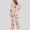 Burger Fast Food Satin Pajama Set2