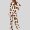 Burritos Bowls Mexican Grill Satin Pajama Set