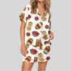 Burritos Bowls Mexican Grill Satin Pajama Set