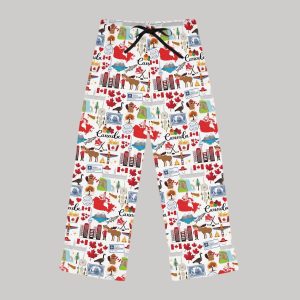 Canada Travel Pajama Pants