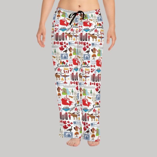 Canada Travel Pajama Pants1