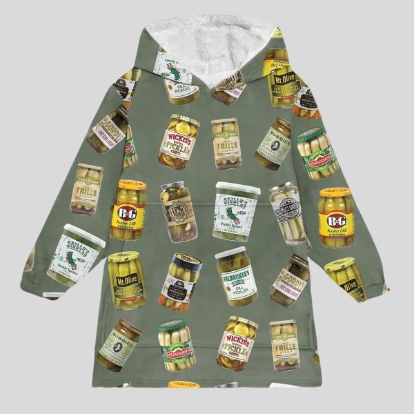 Canned Pickles Blanket Hoodie