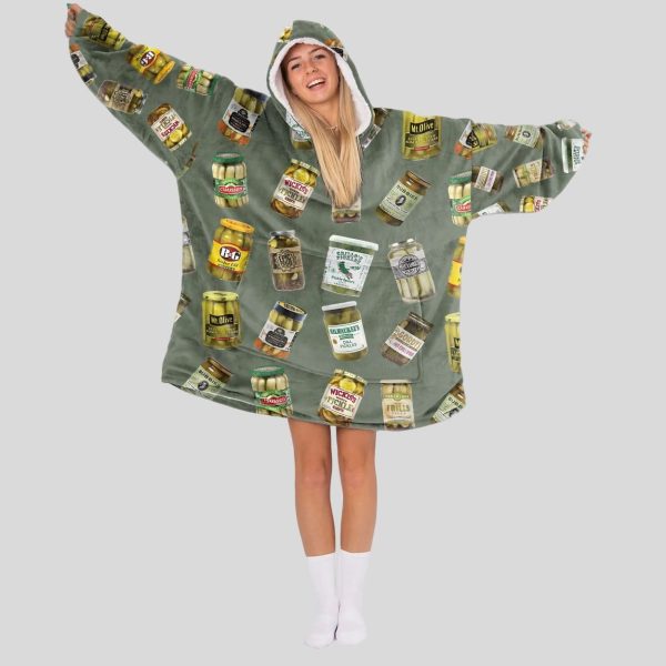 Canned Pickles Blanket Hoodie