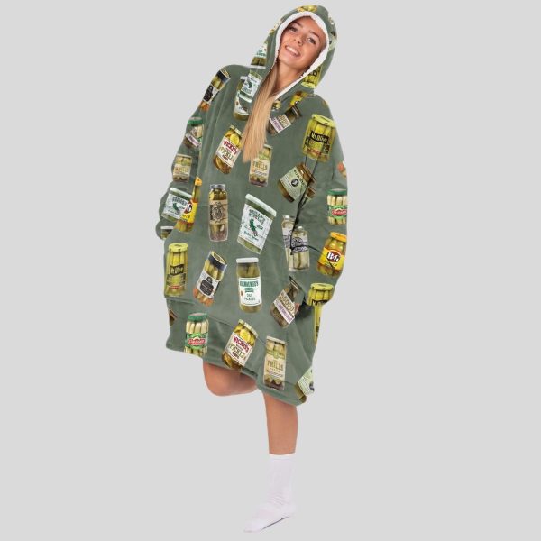 Canned Pickles Blanket Hoodie