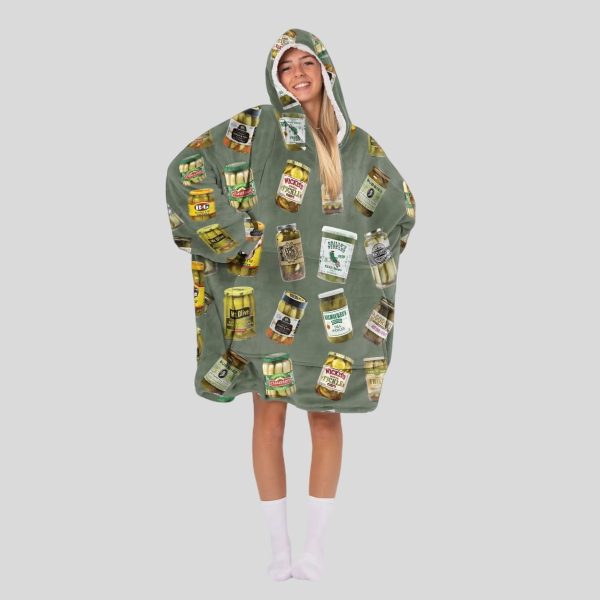 Canned Pickles Blanket Hoodie