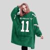 Captain Brown 11 Philadelphia Football Unisex Blanket Hoodie2