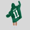 Captain Brown 11 Philadelphia Football Unisex Blanket Hoodie3