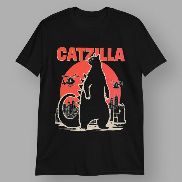 Cat Catzilla T shirt