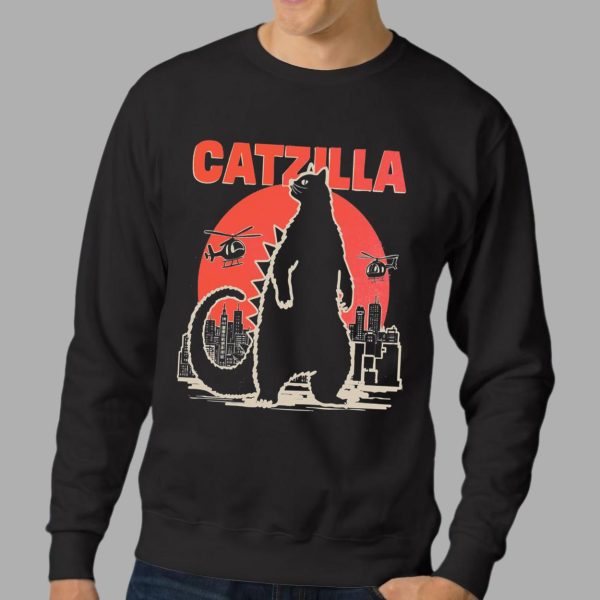 Cat Catzilla T shirt