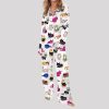 Cat Lovers Satin Pajama Set1