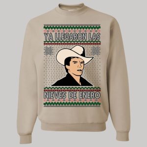 Chalino Sanchez Ya Llegaron Las Nieves De Enero Ugly Christmas Sweatshirt