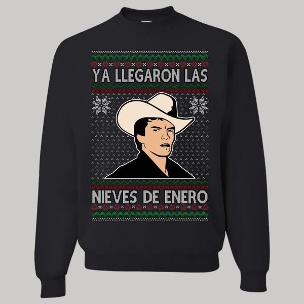 Chalino Sanchez Ya Llegaron Las Nieves De Enero Ugly Christmas Sweatshirt1