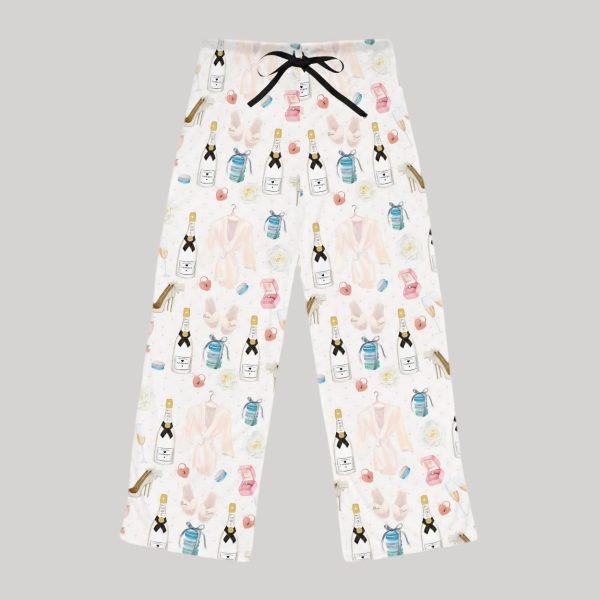 Champagne Glamorous Wedding Pajama Pants