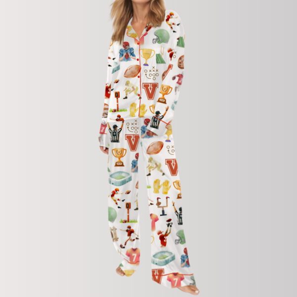 Champion Football Theme Pajama Set