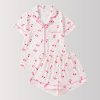 Charming Cherry Pattern Pajama Set