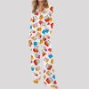 Chicken Nuggets Satin Pajama Set