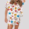 Chicken Nuggets Satin Pajama Set