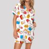 Chicken Nuggets Satin Pajama Set