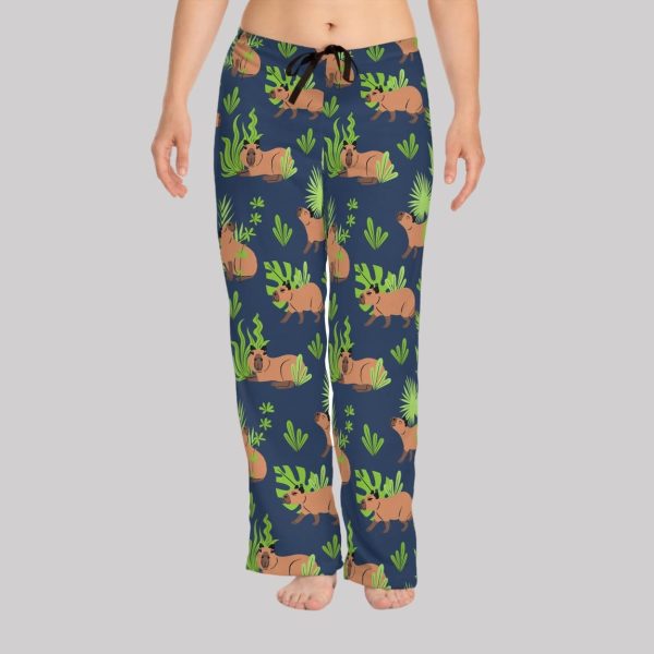 Chilly Capybara Pajama Pants2