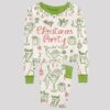 Christmas Party Art Print Pajama Set