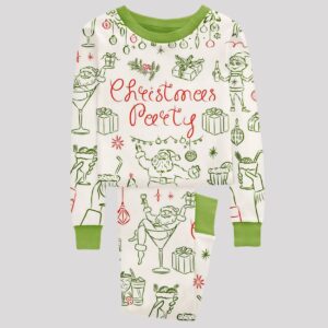 Christmas Party Art Print Pajama Set