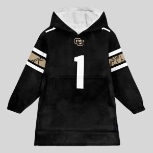 Colorado 1 Football Unisex Blanket Hoodie