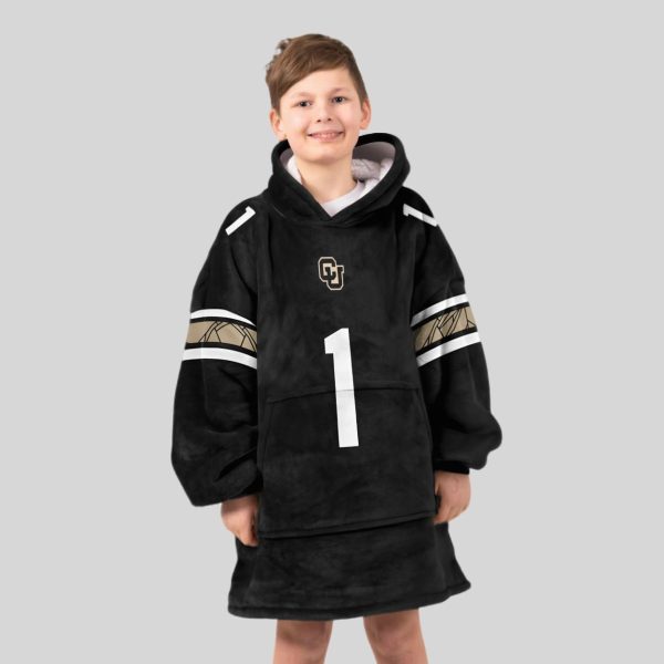 Colorado 1 Football Unisex Blanket Hoodie3