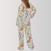 Colorful Dalmatian Print Pajama Set