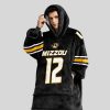 Cook 12 Missouri Football Unisex Blanket Hoodie4