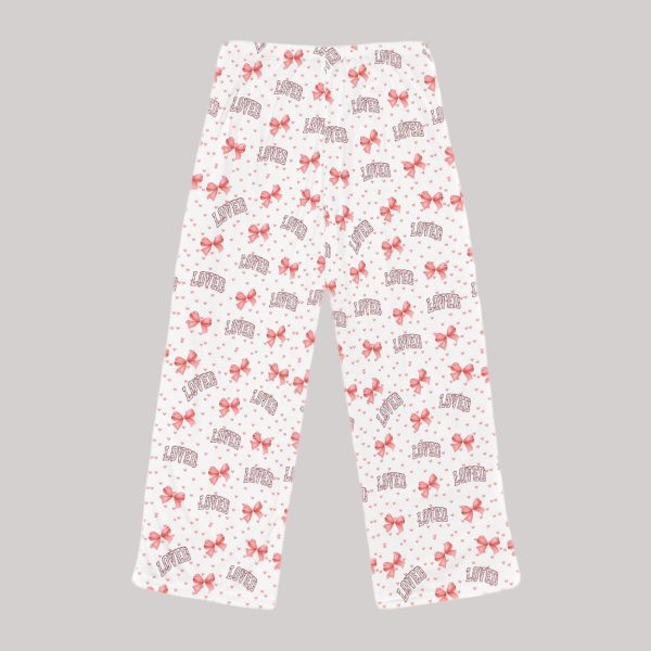 Coquette Bow Loved Heart Pajama Pants