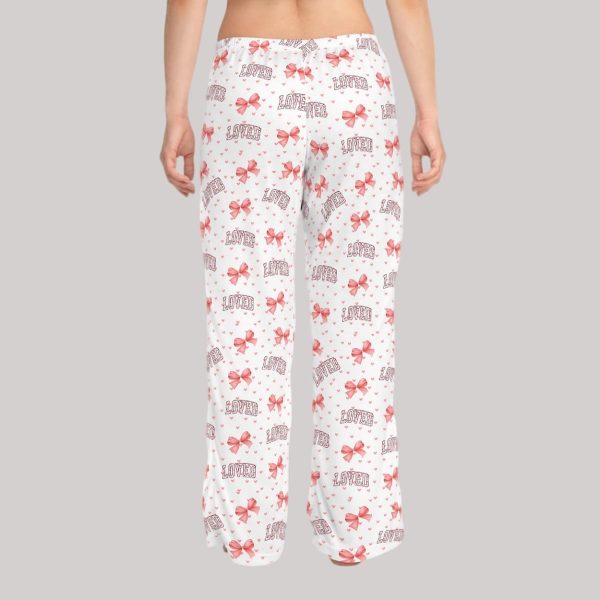 Coquette Bow Loved Heart Pajama Pants